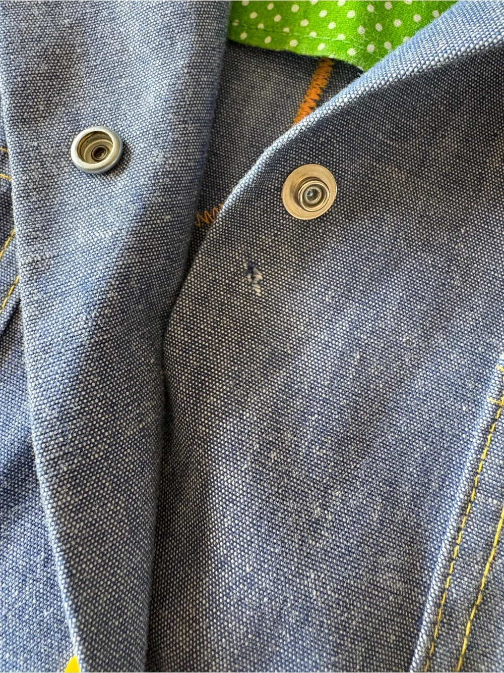 Just Girls! 1970 Jean-Style Kids Jacket with Green Turtle Patches Farmhouse